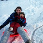 Sledding with Mom