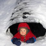 Playing in the snow