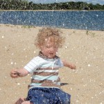 Throwing sand