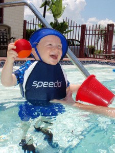 Playing in the pool