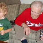 With Great Grandpa