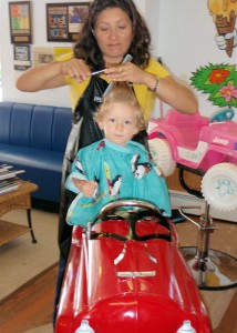 Evan's First Haircut