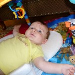 On the play mat