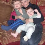 Evan and Wyatt and Nonna