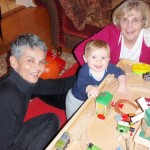 Wyatt with Nonna and Grandma