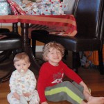 Evan and Wyatt, Christmas 2011