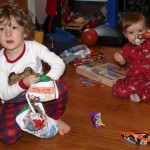 Evan and Wyatt, Christmas 2011