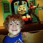 Evan enjoying Thomas