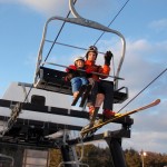 Evan and Dad on the lift