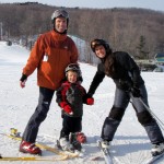 Skiing with Mom and Dad