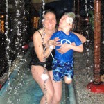 Evan and Mom in the water