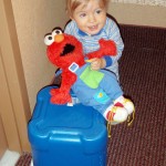 Wyatt and Elmo on vacation