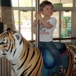 On the carousel