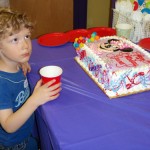 Eyeing the cake