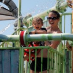 Splashing with Mom