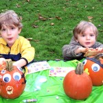 Pizza and pumpkins